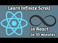 Infinite Scrolling in React JavaScript
