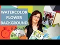 Watercolor Flower Background - Easy 5 Minute Art Tips