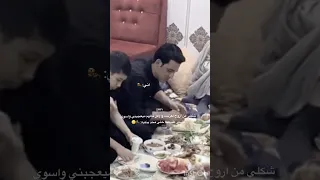 تعابير وجه عباس تشرح كلشي تصميمي عباس عجيد العامري 