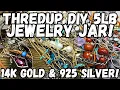 14K GOLD 925 SILVER NATIVE Thredup DIY 5lb Jewelry Jar Unboxing