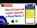 How to loop and render elements in react native in Hindi