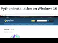 How to install Python 3 10 11 on windows 10 Python Installation complete guide
