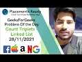 GeeksForGeeks Count Triplets - Linked List