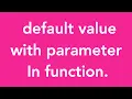 17-Default Parameter Values in Functions in Swift iOS MacOSX iPhone iPad iOS Apps Develop