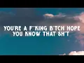 Atlus - You're a F**king B*tch Hope You Know That Sh*t   ( Music Video Lyrics )