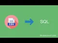 How to Convert CSV to SQL online