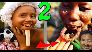 🔴 Os Padrões de Beleza mais BIZARROS do mundo! PARTE 2! Belezas Horríveis pelo Mundo.