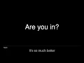 Incubus - Are You In (Lyrics)