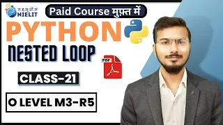 Python O level Full course in Hindi Python for beginners in Hindi m3r5 python Nested loop