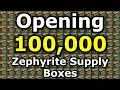 Opening 100 000 Zephyrite Supply Boxes 7 500g GW2