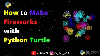 How to Make Fireworks in Python Turtle Happy Diwali Project Python Beginner Project Tutorial