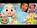 Download Lagu Five Little Monkeys Jumping on the Bed! 🐵 + MORE CoComelon Nursery Rhymes and Kids Songs 🎶🍉