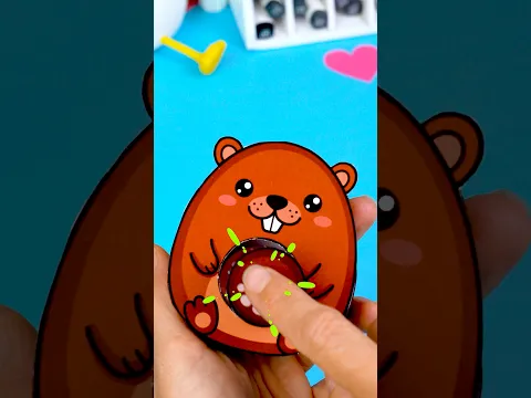 🦫 Самый редкий зверь на YouTube бобр из бумаги #diy
