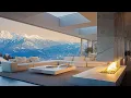 Download Lagu Smooth Jazz And Cozy Mountain Lounge Atmosphere - Jazz Instruments \u0026 Fireplace Sounds For Relaxation