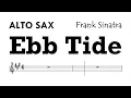 Ebb Tide Frank Sinatra Alto Sax Sheet Music Backing Track Play Along Partitura