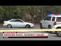Police Officer struck by gunfire during foot pursuit in Salem suspect shot and killed