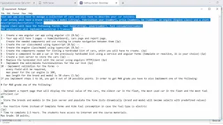 Angular 7 project tutorial - Car App