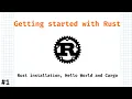 Rust Chapter 1 Installing Rust Hello World in Rust and Cargo