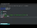 manmathamandal07 to find Square root of a number using math h operation using C language