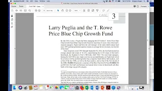 T Rowe Blue Chip Growth Fund - Case study