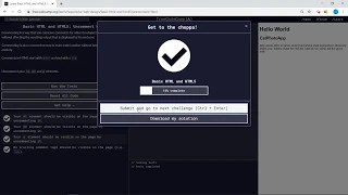 Basic HTML and HTML5 Uncomment HTML freeCodeCamp