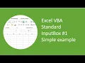 Excel VBA Standard InputBox - Simple example