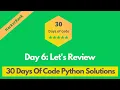 HackerRank Day 6 Let s Review problem solution in Python 30 Days Of Code problems solutions