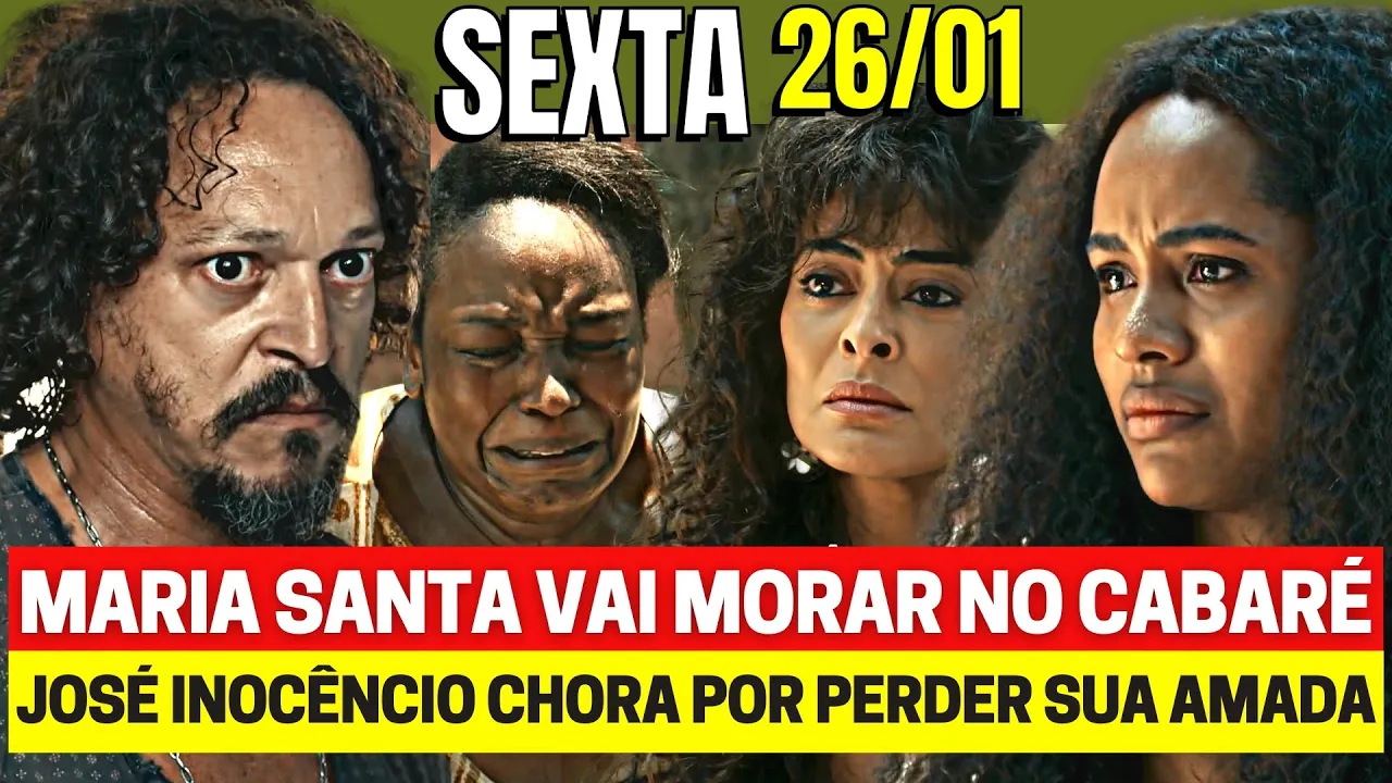 RENASCER Capítulo de Hoje SEXTA 26/01 - Resumo Completo Novela das 9 horas da Globo ao vivo remake