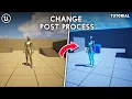 Unreal Engine 5 How to change post process during runtime Stackable