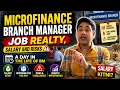 Microfinance Branch Manager Reality Salary and Risks A Day in the Life of a BM