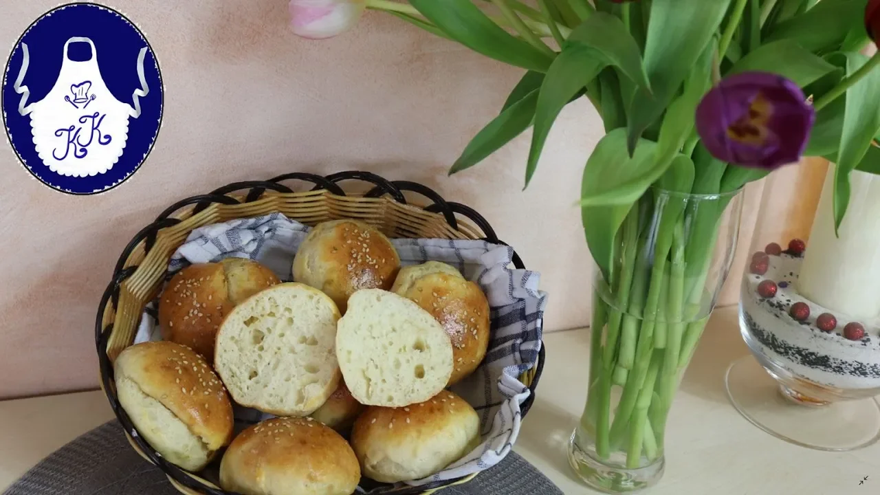 Die weltbesten Blitzbrötchen ohne Hefe, ganz einfach selber machen! / Schnelle Frühstücksbrötchen. 