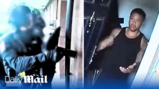 Surprised drug dealer gets 6am wake up call from armed police during arrest in Ipswich