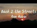 Back 2 the Streets - Ann Marie