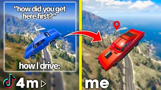 I Tried VIRAL TikTok Stunts In GTA 5