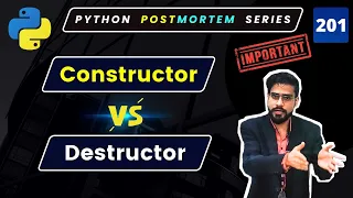 Python Interview Question Constructor vs Destructor OOP Concepts in Python