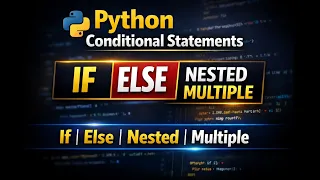 Python Conditional Statement Explained If Else Nested If Multiple If Beginner to Pro