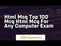 Html mcq top 100 mcq html mcq for any computer exam