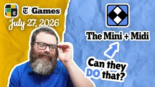 Is that valid NYT Mini and Midi Crossword July 27 2026