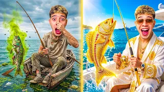 لما  تعمل انت واخوك تحدي الصياد الفقير 🥹ضد الصياد الغني 🤑دة اللي هيحصل 😱l التوينز المحبوب ♥️👬