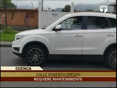 Calle Roberto Crespo requiere mantenimiento