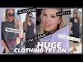 MASSIVE TRY ON CLOTHING HAUL princess polly glassons WFB the iconic more