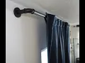 Industrial Curtain Rods Install Review - Found On Amazon