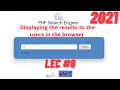 Build Search Engine using PHP and MySQL Displaying the results to the users in the browser LEC