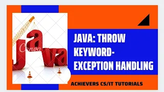 Use of Throw Keyword in java with example