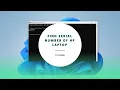 How to Find Serial Number of HP Laptop