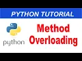 Method Overloading in Python Python Complete Course in