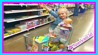 Download American Girl Bitty Baby Doll Grocery Shopping Trip w/ Kid Size Shopping Cart MP3
