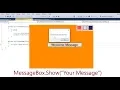 How to show message using a button in C winform