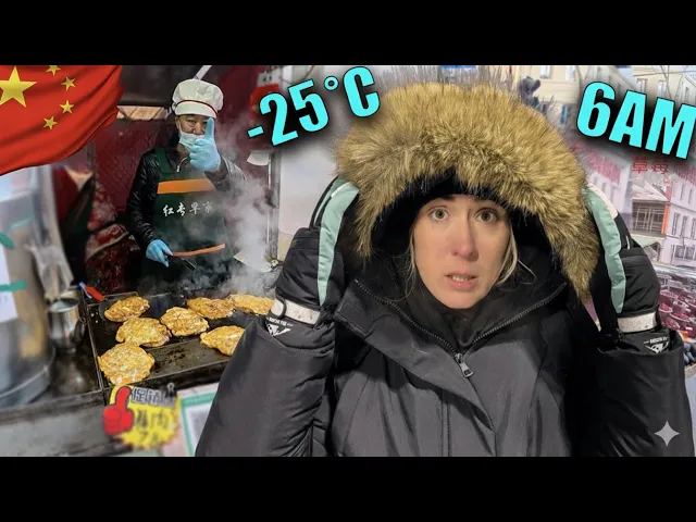 6AM in Harbin’s Craziest Market… Eating Like Locals