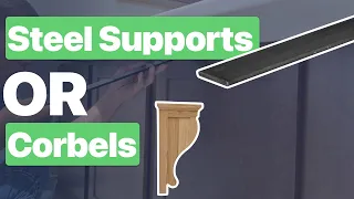 How to Support Countertop Overhangs Corbels vs Steel Supports